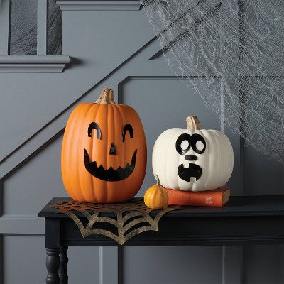 90pc Pumpkin Pusher Jack Face Halloween Decorative Prop Kit - Hyde And EEK! Boutique™