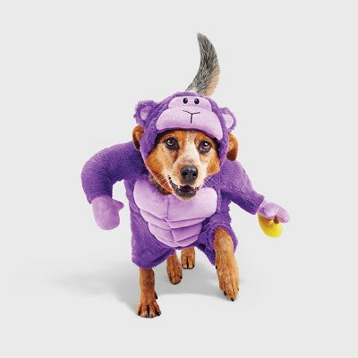 Halloween Gorilla Dog And Cat Frontal Costume With Banana Toy - Hyde And EEK! Boutique™