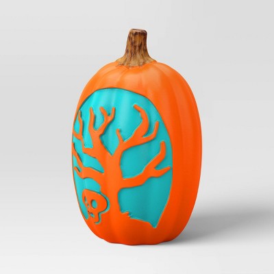 16" Lit Pumpkin Creepy Tree With Timer Full Blow Mold Halloween Decorative Prop - Hyde And EEK! Boutique™