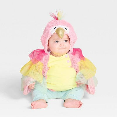 Infant And Toddler Parrot Halloween Costume Pullover - Hyde And EEK! Boutique™ Pink