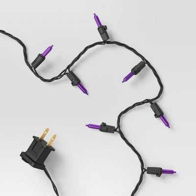 300ct LED Halloween Indoor Outdoor Miniature String Lights Purple/Black - Hyde And EEK! Boutique™
