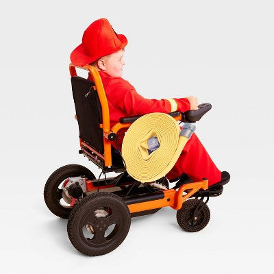 Toddler Glows In The Dark Firefighter With Wheel Cover Adaptive Costume - Hyde And EEK! Boutique™
