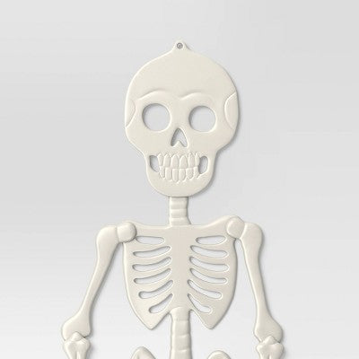  59" 3D Skull Skeleton Traditional Bone Halloween Decorative Prop Off-White - Hyde And EEK! Boutique™