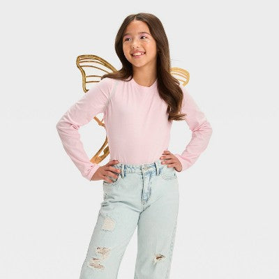  Kids' Butterfly Fairy Gold Wings Halloween Costume One Size Fits Most - Hyde And EEK! Boutique™