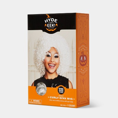  Adult Curly Diva White Halloween Costume Wig - Hyde And EEK! Boutique™