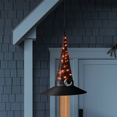  36" Lit Oversized Witch Hats Halloween Decorative Prop Black - Hyde And EEK! Boutique™