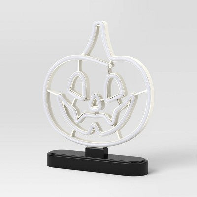  11.25" Lit Neon Jack Halloween Decorative Prop - Hyde And EEK! Boutique™