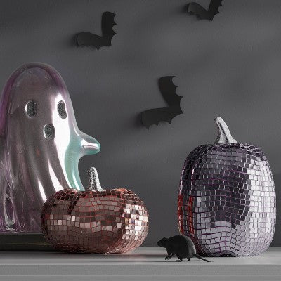  Disco Glass Pumpkin Figurine - Hyde And EEK! Boutique™ Lavender