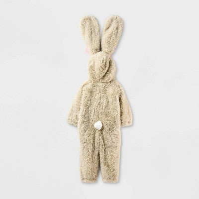  Toddler Bunny Halloween Costume Jumpsuit - Hyde And EEK! Boutique™ Light Brown