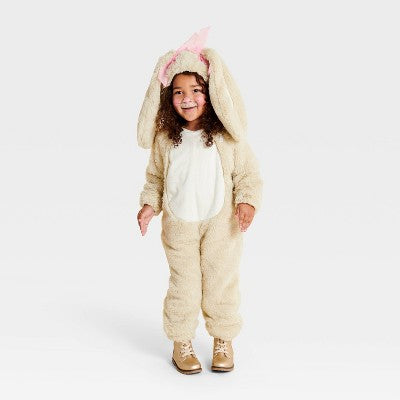  Toddler Bunny Halloween Costume Jumpsuit - Hyde And EEK! Boutique™ Light Brown