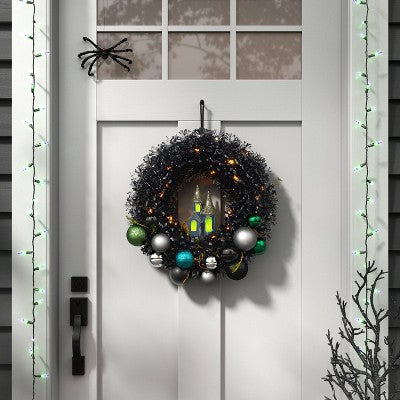  100ct LED Halloween Indoor Outdoor Double Filament String Lights Purple/Green/Black - Hyde And EEK! Boutique™