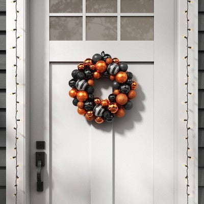  300ct LED Halloween Indoor Outdoor Miniature String Lights Orange/Black - Hyde And EEK! Boutique™