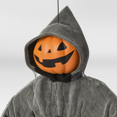 Lewis & Friends™ 65" Little Lewis The Pumpkin Ghoul Head Halloween Decorative Mannequin - Hyde And EEK! Boutique™: Lit, Musical