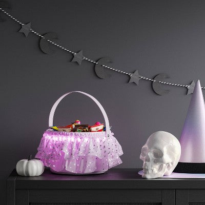  Halloween Light Up Princess Round Trick Or Treat Pail Lavender - Hyde And EEK! Boutique™