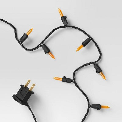  300ct LED Halloween Indoor Outdoor Miniature String Lights Orange/Black - Hyde And EEK! Boutique™