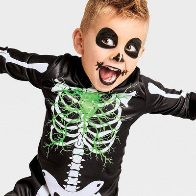  Toddler Glows Under Blacklight Electric Bones Skeleton Costume - Hyde And EEK! Boutique™
