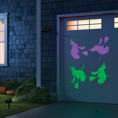  Swooping Witches Animated Novelty Projector With Purple And Green LEDs - Hyde And EEK! Boutique™