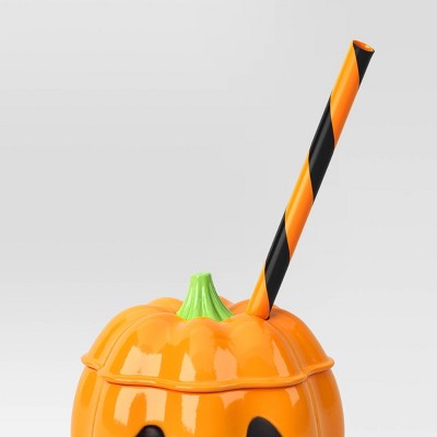  12 Fl Oz Halloween Figural Pumpkin Tumbler - Hyde And EEK! Boutique™