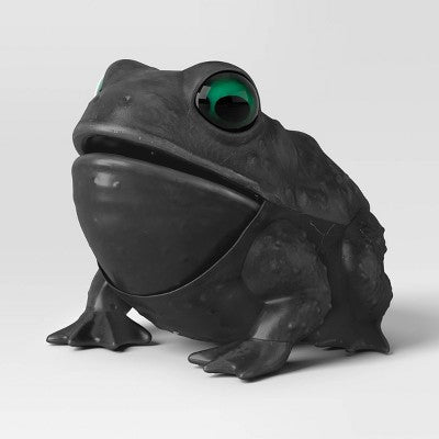 8" Talking And Singing Toad Halloween Decorative Prop Black - Hyde And EEK! Boutique™
