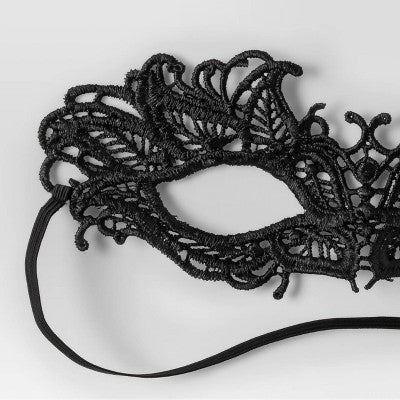  Adult Black Lace Masquerade Halloween Costume Mask - Hyde And EEK! Boutique™