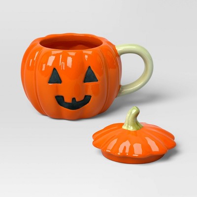  9.5 Fl Oz Jack-o-Lantern Mini Figural Mug With Lid - Hyde And EEK! Boutique™