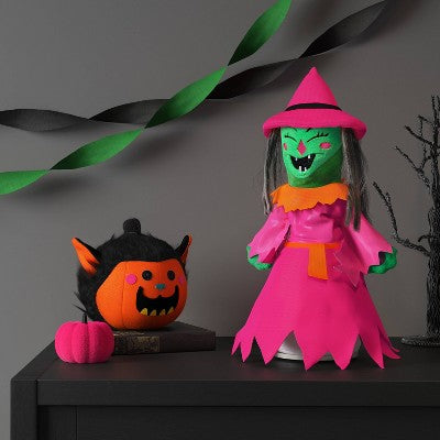  11.5" Animated Plush Witch Halloween Decorative Prop Rose Red - Hyde And EEK! Boutique™