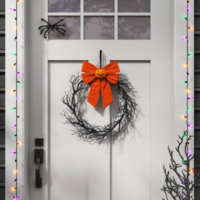  100ct LED Tri Color Halloween Indoor Outdoor Miniature String Lights Purple/Teal/Black - Hyde And EEK! Boutique™