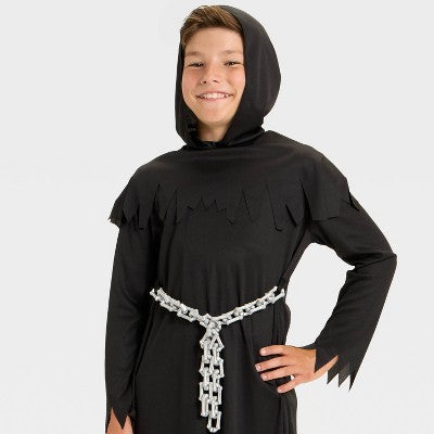  Kids' Reaper Halloween Costume Robe - Hyde And EEK! Boutique™ Black