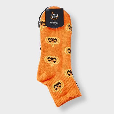  Women's 5pk Frightful Friends Ribbed Halloween Ankle Socks - Hyde And EEK! Boutique™ Assorted Colors 4 - 10