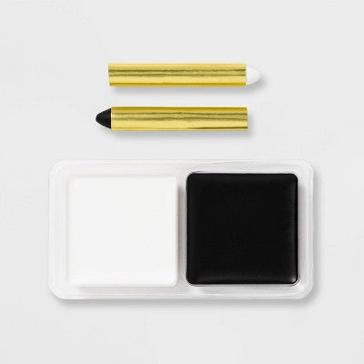  Black/White Palette And Crayons Halloween Costume Makeup Kit - Hyde And EEK! Boutique™: Skeleton Face Paint Makeup