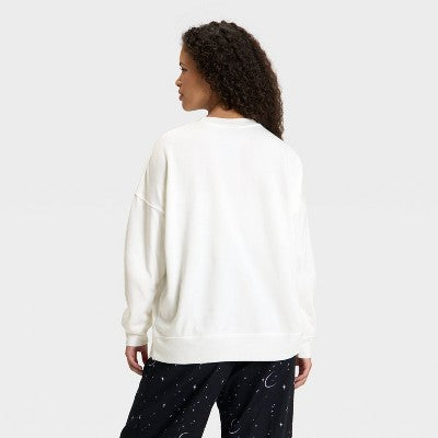  Women's Halloween Fleece Pajama Sweatshirt - Hyde And EEK! Boutique™
