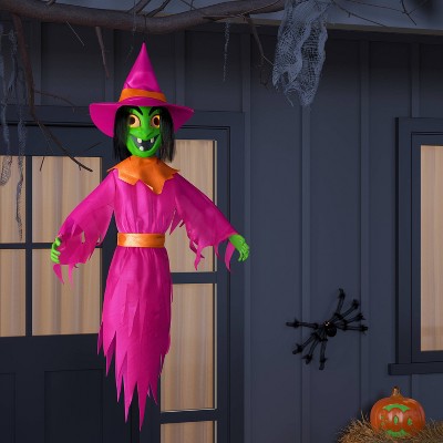  42" Light And Sound Witch Ghoul Halloween Decorative Prop - Hyde And EEK! Boutique™