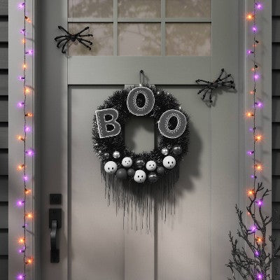  100ct LED Halloween Indoor Outdoor Miniature String Lights Orange/Purple/Black - Hyde And EEK! Boutique™