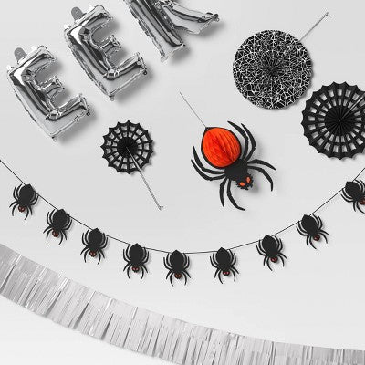  14ct Spiders Porch Decor And Party Wall Decals Kit - Hyde And EEK! Boutique™