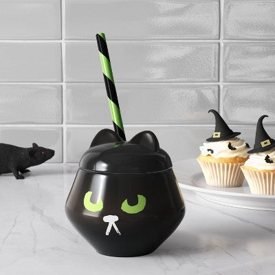  11.5 Fl Oz Halloween Figural Cat Tumbler - Hyde And EEK! Boutique™