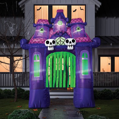  11.2' Projection Airblown Archway Kaleidoscope Haunted House Halloween Inflatable Decoration - Hyde And EEK! Boutique™