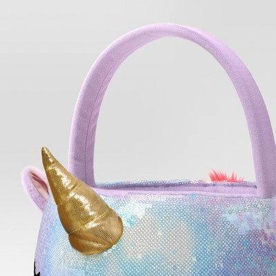  Halloween Unicorn Round Trick Or Treat Decorative Bling Basket - Hyde And EEK! Boutique™