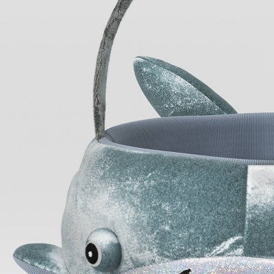  Halloween Shark Round Trick Or Treat Decorative Bling Basket - Hyde And EEK! Boutique™