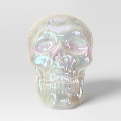  10" Large Plated Skull Halloween Decorative Prop - Hyde And EEK! Boutique™