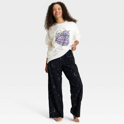  Women's Halloween Fleece Pajama Sweatshirt - Hyde And EEK! Boutique™