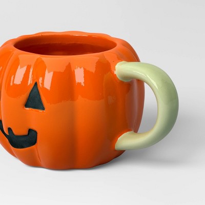  9.5 Fl Oz Jack-o-Lantern Mini Figural Mug With Lid - Hyde And EEK! Boutique™