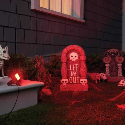  Color Selectable LED Halloween Novelty Flood Light With Remote And Kickstand - Hyde And EEK! Boutique™
