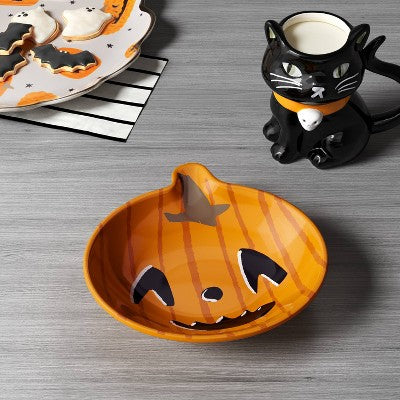  7.3 Fl Oz Melamine Figural Pumpkin Cereal Bowl - Hyde And EEK! Boutique™