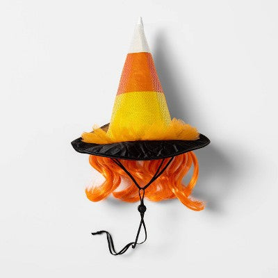  Candy Corn Witch Hat Dog And Cat Costume - Hyde And EEK! Boutique™ Black