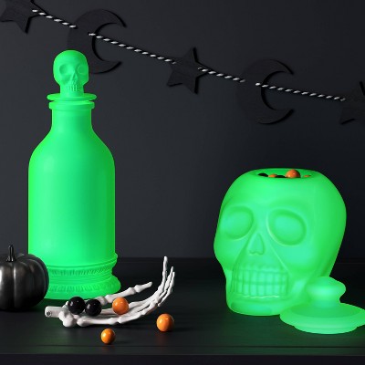  Ghoulish Blacklight Glow Skull Decorative Jar - Hyde And EEK! Boutique™