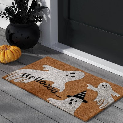  1'6"x2'6" Ghostly Hello Doormat - Hyde And EEK! Boutique™