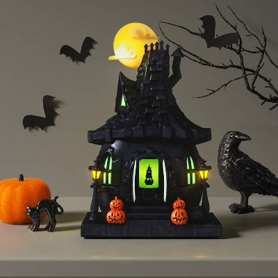  11.42" Witch Hut Halloween Decorative Prop Black - Hyde And EEK! Boutique™
