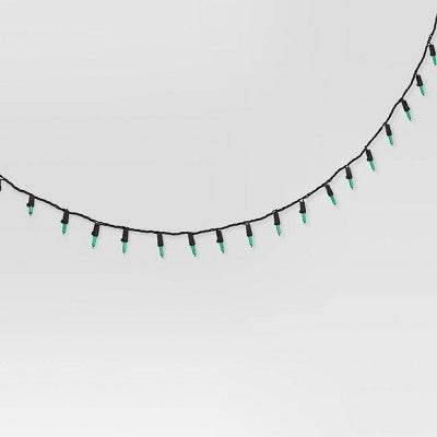  100ct LED Halloween Indoor Outdoor Miniature String Lights Neon Green/Black - Hyde And EEK! Boutique™