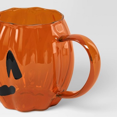  13.5 Fl Oz Glass Figural Pumpkin Mug - Hyde And EEK! Boutique™