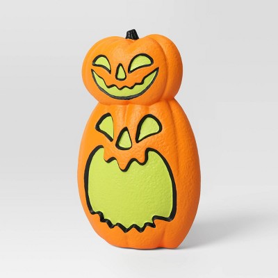  22" Light And Sound Pumpkin Jacks Outdoor Halloween Decorative Prop - Hyde And EEK! Boutique™: Battery-Powered